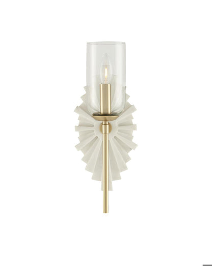 Currey and Company Benthos White Wall Sconce