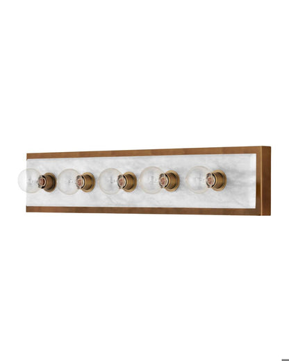 Currey and Company Berdine Large Brass Wall Sconce