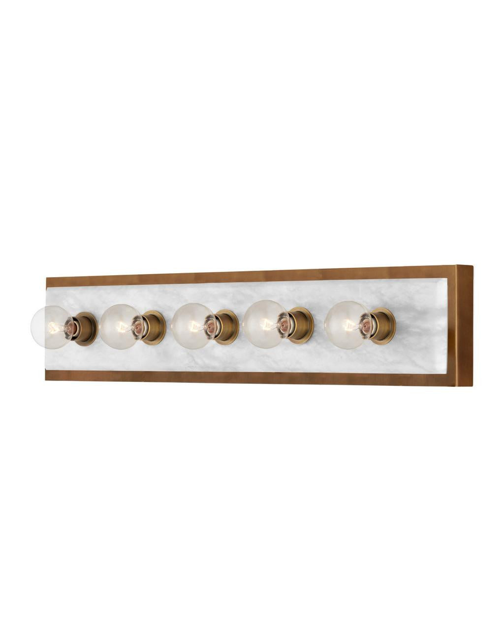 Currey and Company Berdine Large Brass Wall Sconce Natural, Antique Brass