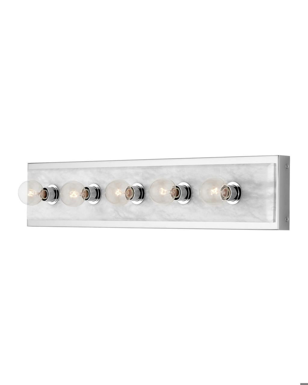 Currey and Company Berdine Large Nickel Wall Sconce Natural, Polished Nickel