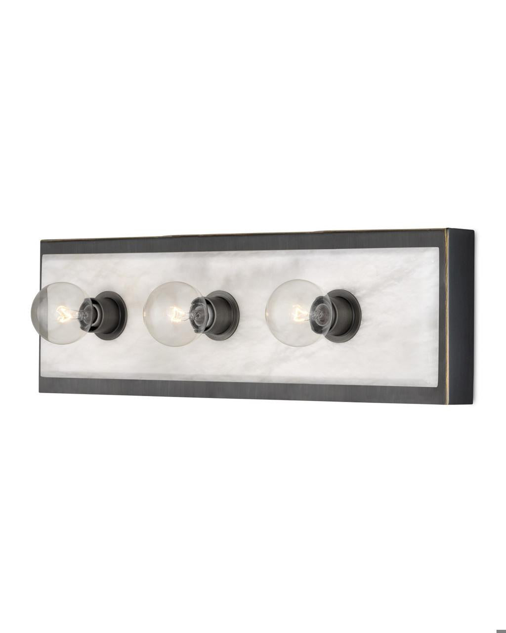 Currey and Company Berdine Medium Bronze Wall Sconce Natural, Oil Rubbed Bronze