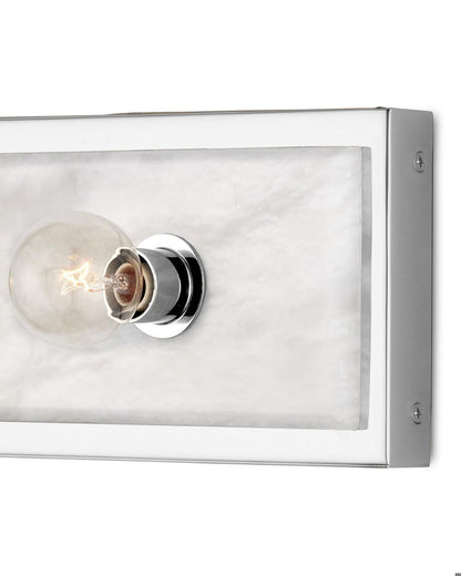 Currey and Company Berdine Medium Nickel Bath Wall Sconce