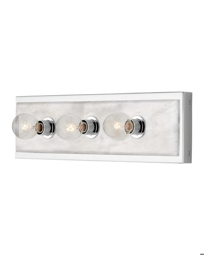 Currey and Company Berdine Medium Nickel Bath Wall Sconce Natural, Polished Nickel