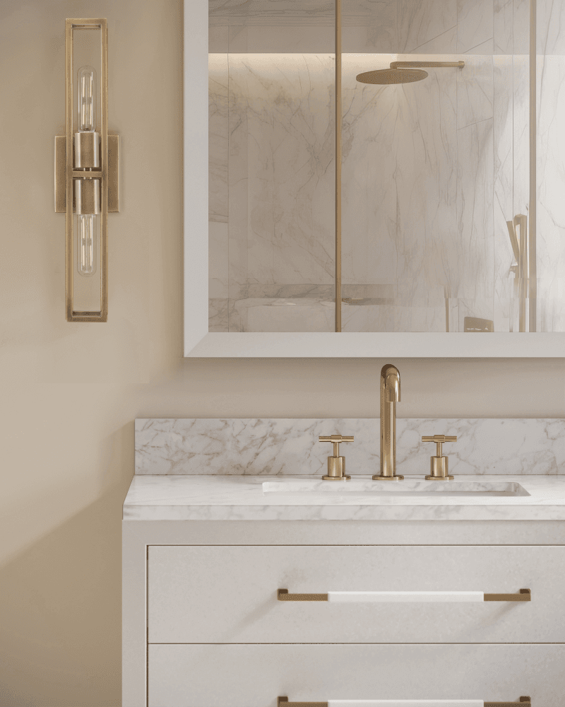 Currey and Company Bergen Brass Wall Sconce