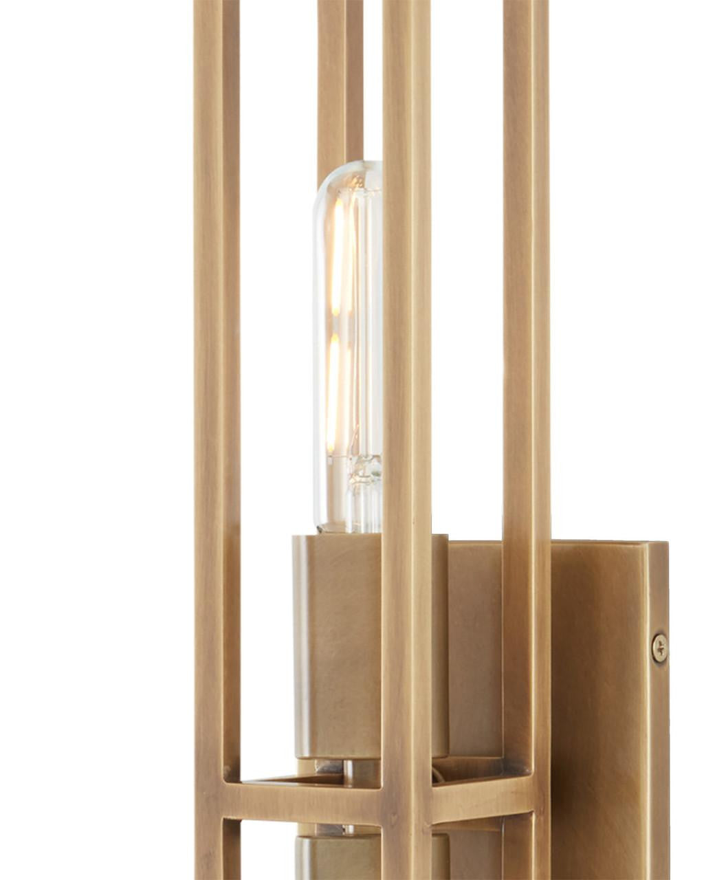 Currey and Company Bergen Brass Wall Sconce