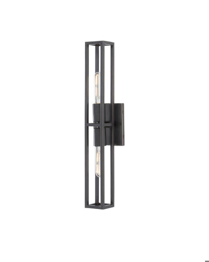 Currey and Company Bergen Bronze Wall Sconce Oil Rubbed Bronze
