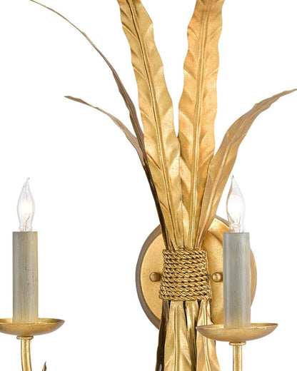 Currey and Company Bette Gold Wall Sconce