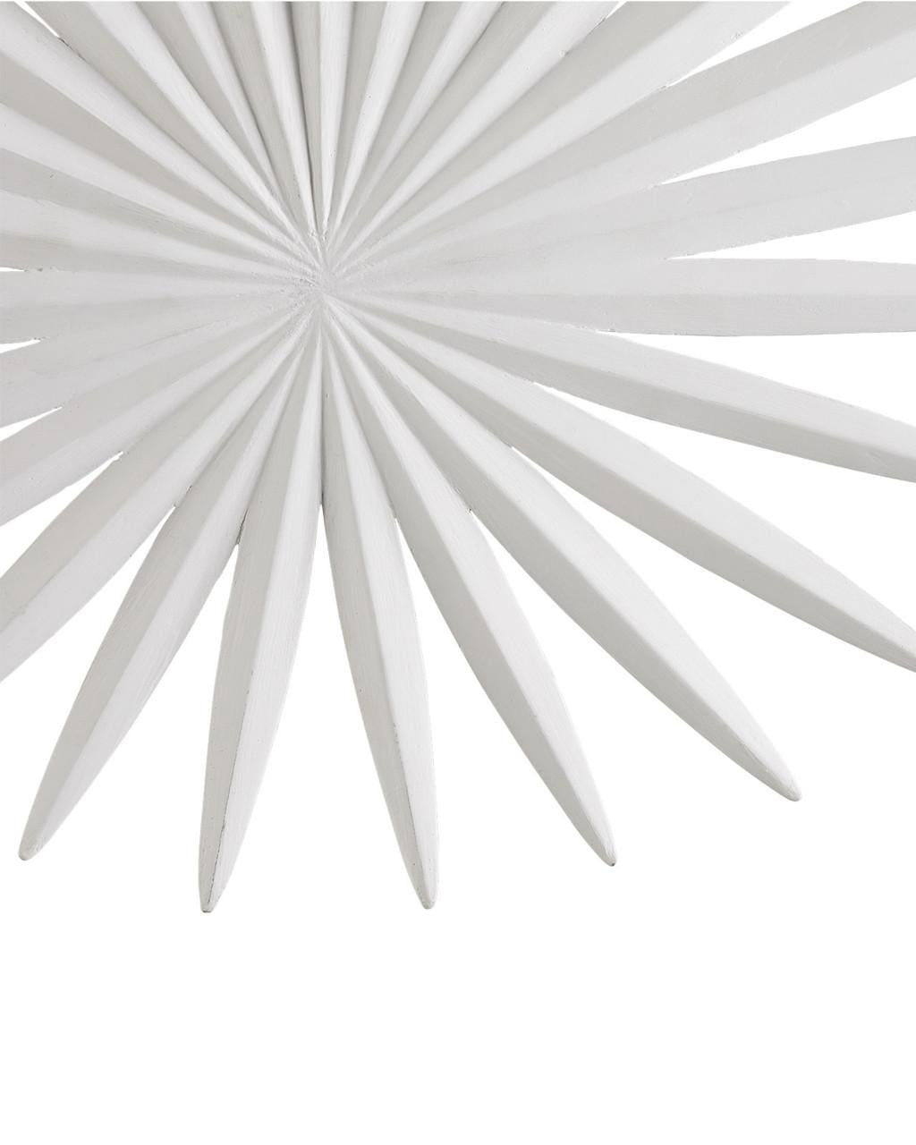 Currey and Company Bismarkia White Wall Sconce