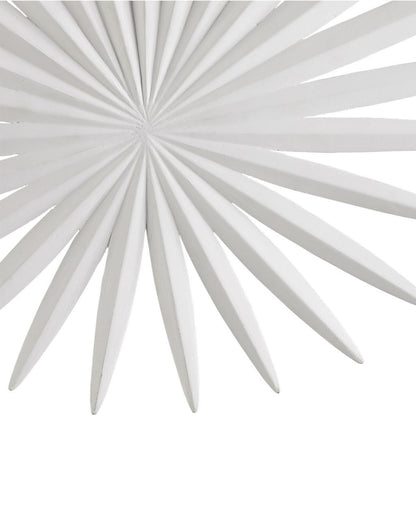 Currey and Company Bismarkia White Wall Sconce