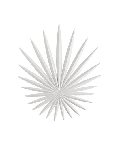 Currey and Company Bismarkia White Wall Sconce