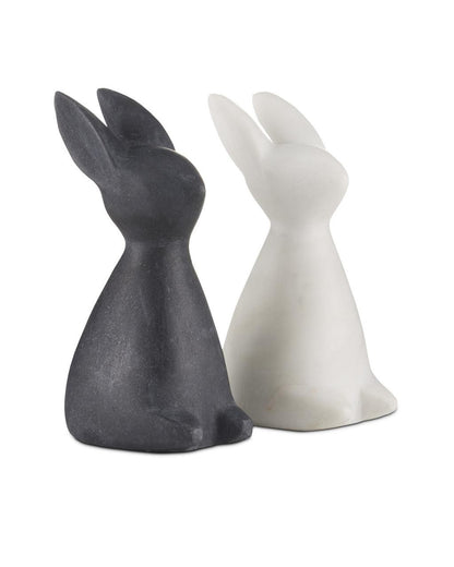 Currey and Company Black Marble Rabbit