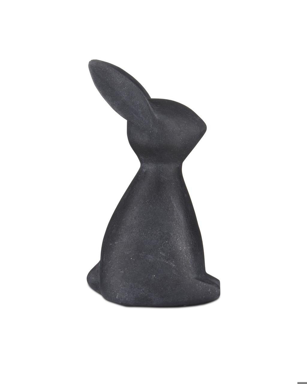 Currey and Company Black Marble Rabbit