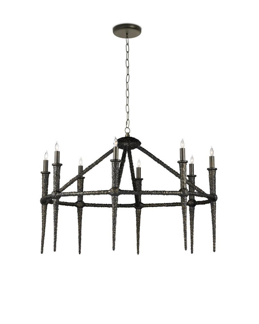 Currey and Company Blackthorn Chandelier Aged Bronze