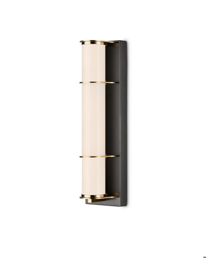 Currey and Company Blaine Bronze Bath Wall Sconce Oil Rubbed Bronze, Polished Brass, White