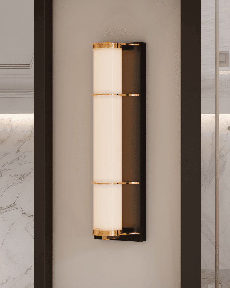 Currey and Company Blaine Bronze Bath Wall Sconce