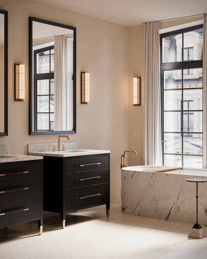 Currey and Company Blaine Bronze Bath Wall Sconce