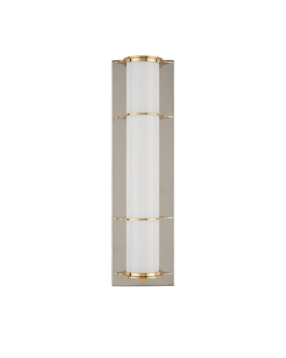 Currey and Company Blaine Nickel Bath Wall Sconce