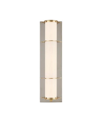 Currey and Company Blaine Nickel Bath Wall Sconce