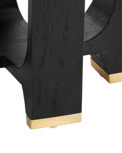Currey and Company Blake Black Accent Table