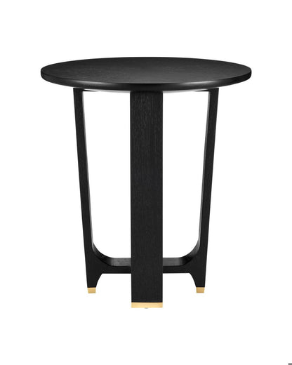 Currey and Company Blake Black Accent Table