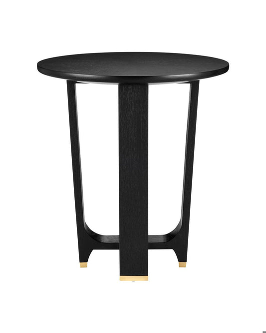 Currey and Company Blake Black Accent Table