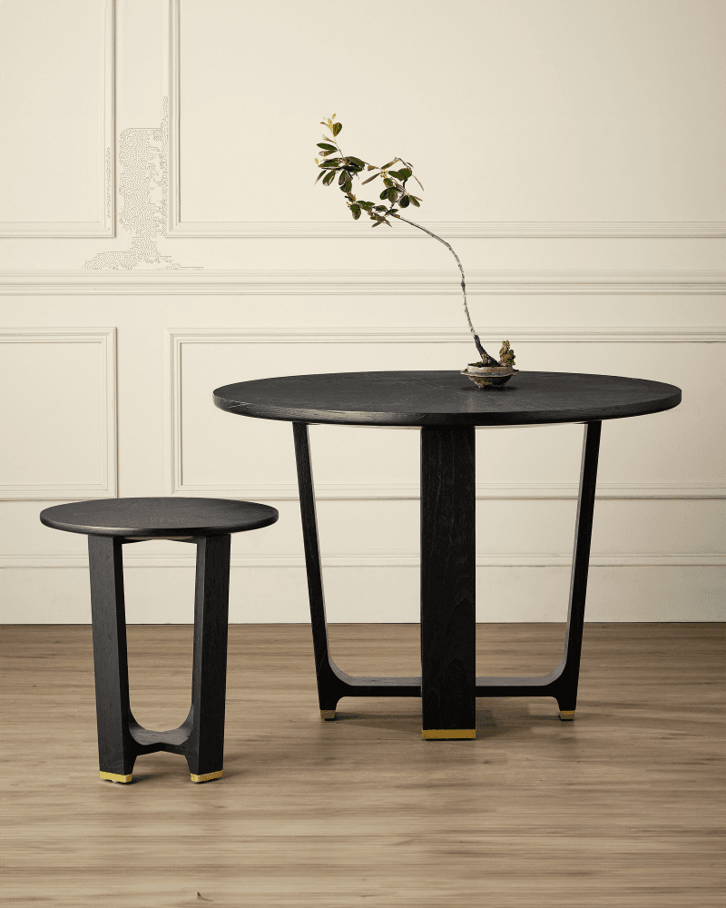 Currey and Company Blake Black Dining Table