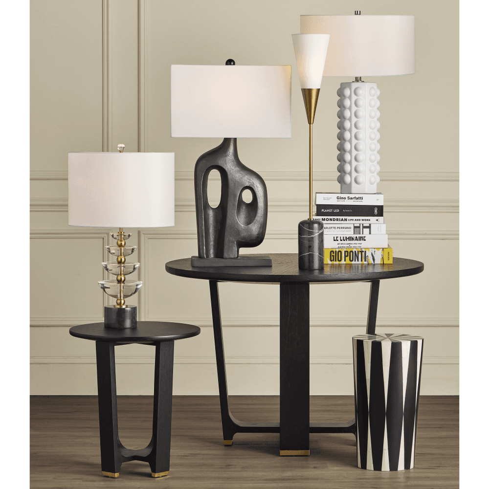 Currey and Company Blake Black Dining Table