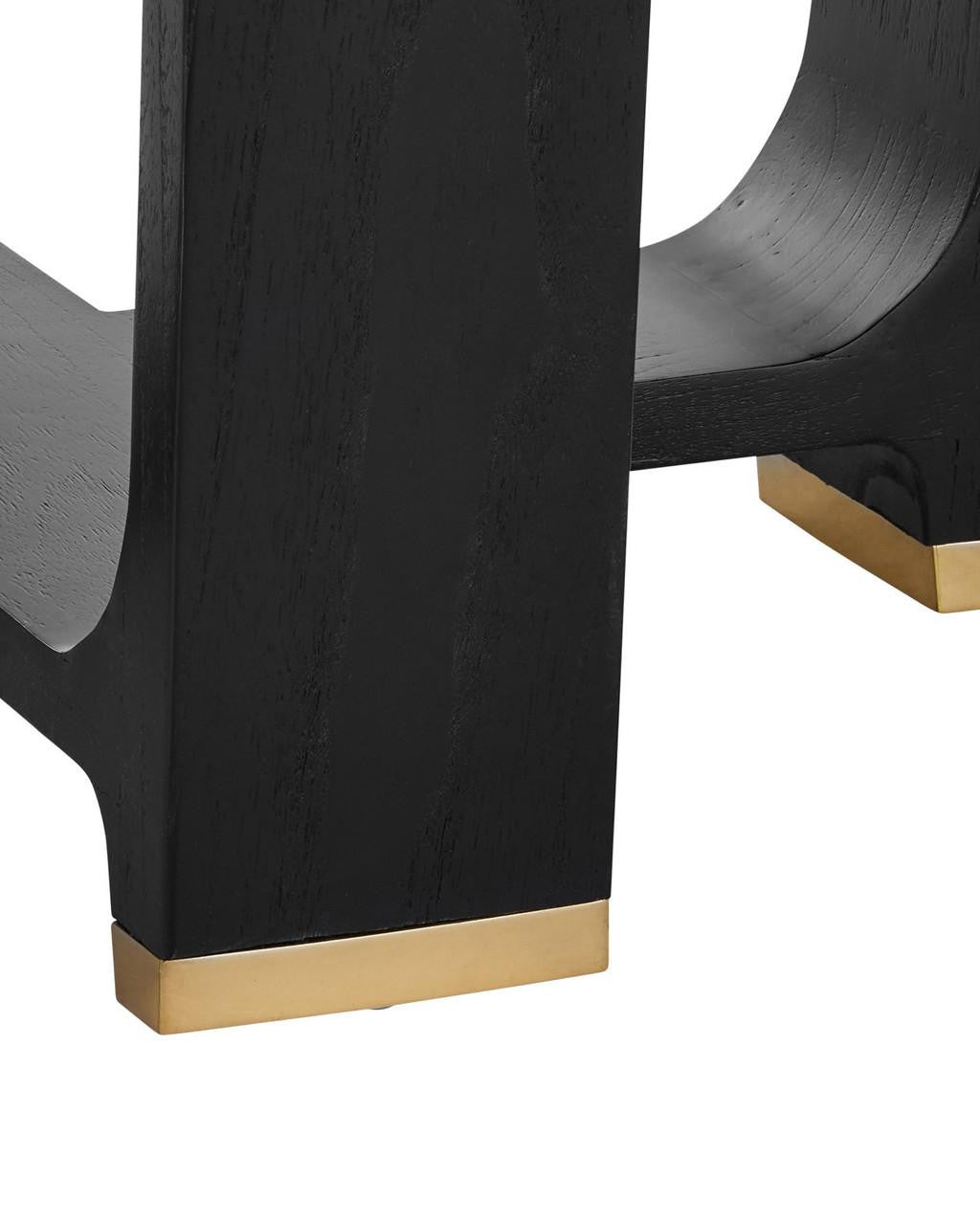 Currey and Company Blake Black Dining Table