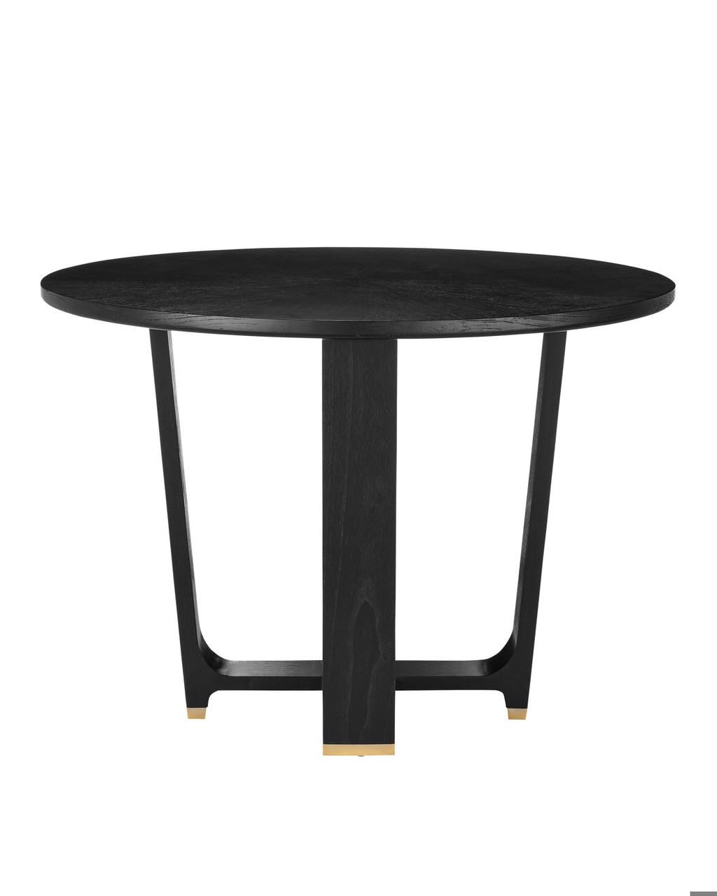 Currey and Company Blake Black Dining Table
