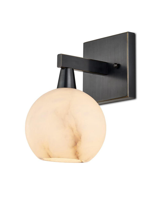 Currey and Company Bombelles Bronze Bath Wall Sconce Oil Rubbed Bronze, Natural