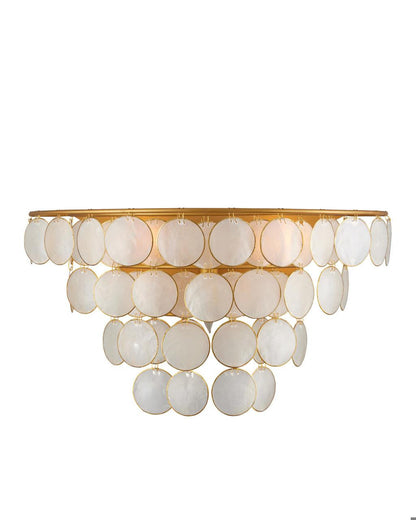 Currey and Company Bon Vivant Wall Sconce Natural, Contemporary Gold