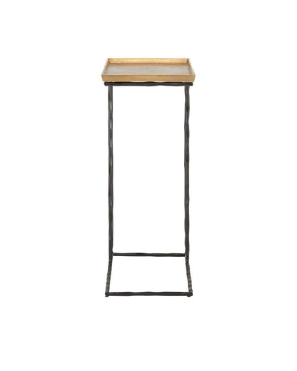 Currey and Company Boyles Brass C Side Table