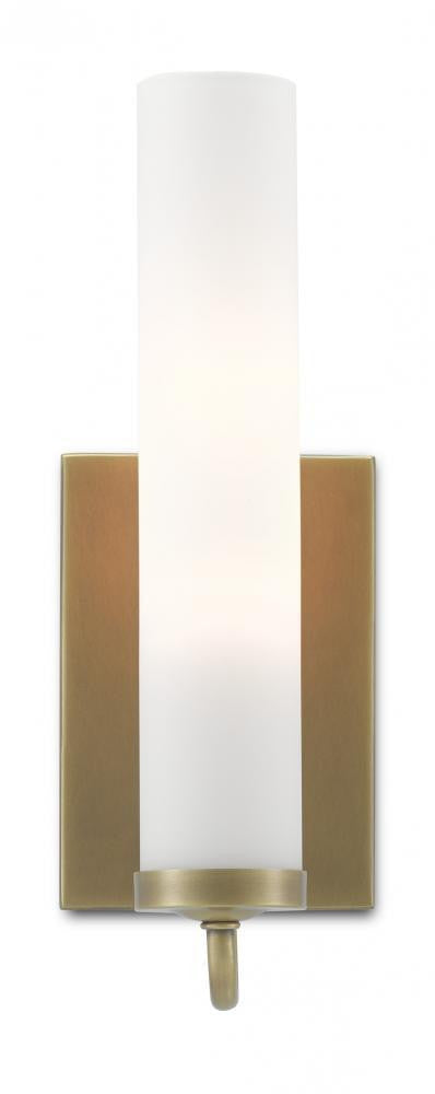 Currey and Company Brindisi Brass Wall Sconce Antique Brass, Opaque