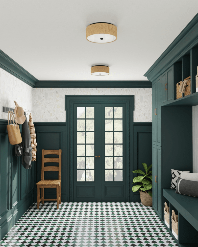 Currey and Company Brownell Flush Mount