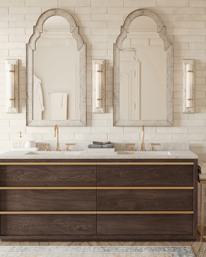 Currey and Company Bruneau Brass Wall Sconce