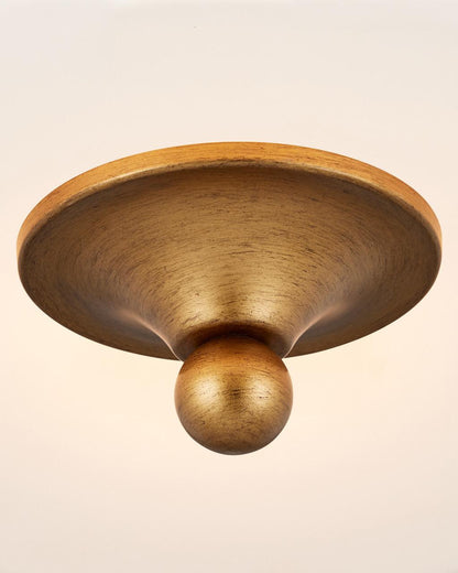 Currey and Company Bryce Gold Flush Mount