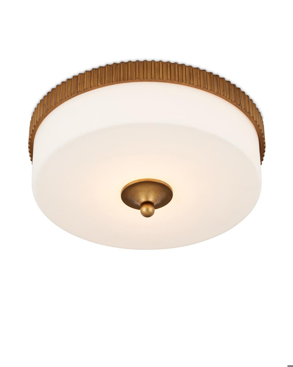 Currey and Company Bryce Gold Flush Mount