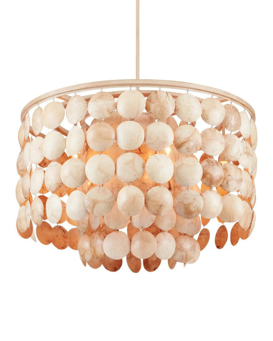 Currey and Company Buko Coco Cream Chandelier