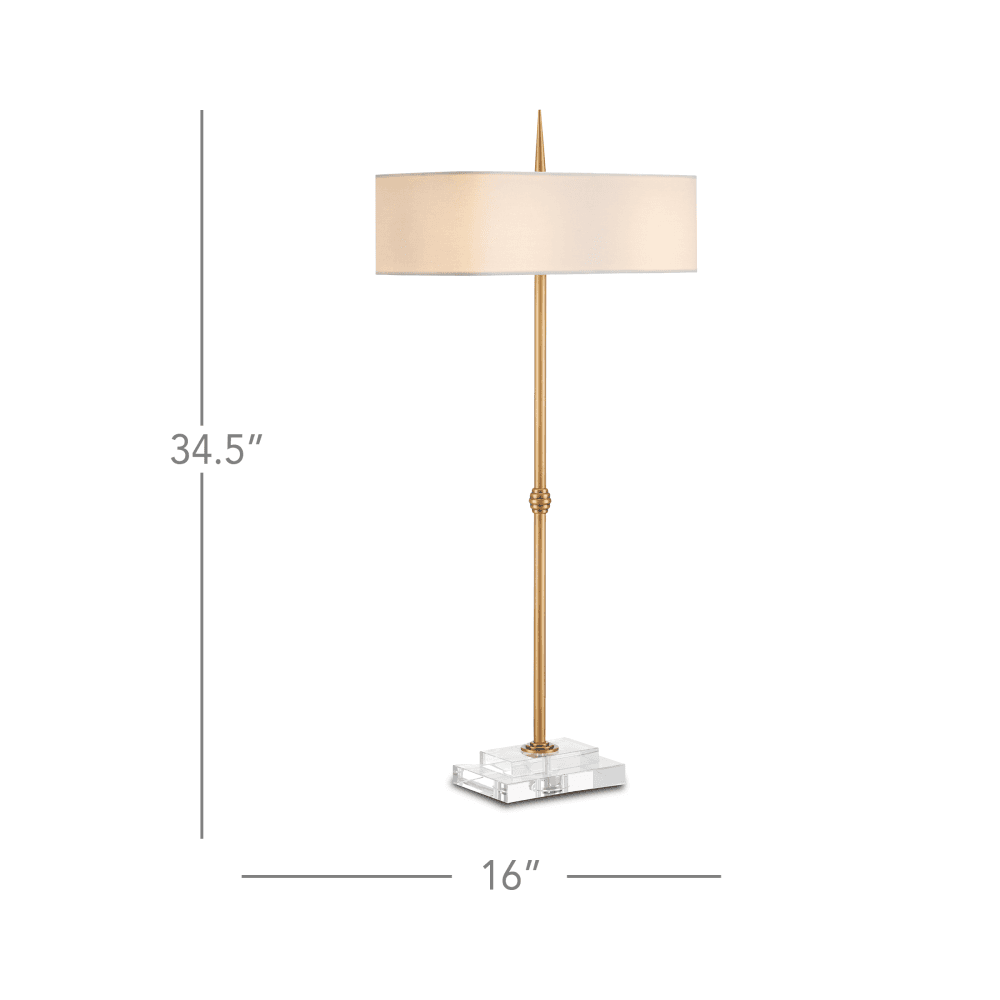 Currey and Company Caldwell Brass Table Lamp