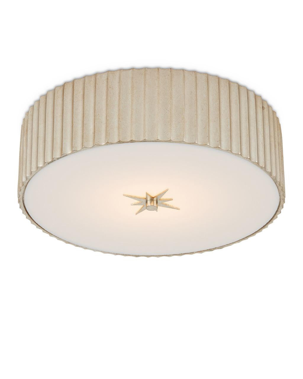 Currey and Company Caravel Silver Flush Mount