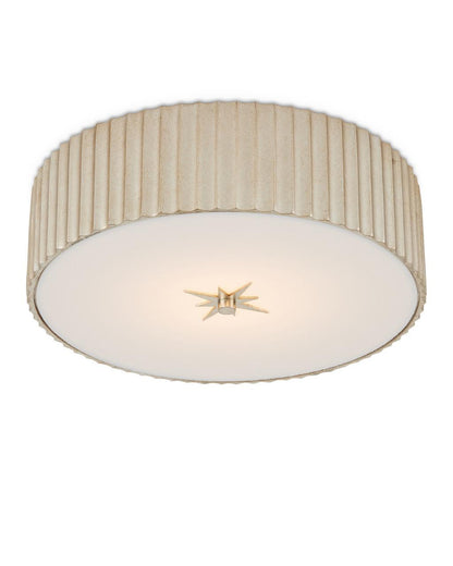 Currey and Company Caravel Silver Flush Mount