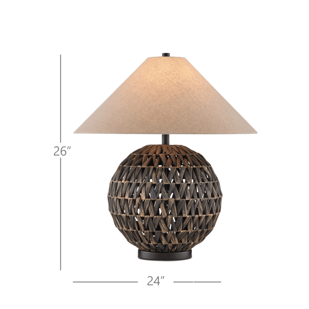 Currey and Company Casimer Black Table Lamp
