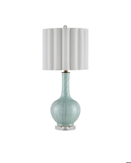 Currey and Company Celadon Crackle Table Lamp