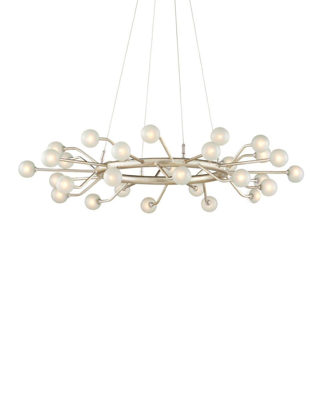 Currey and Company Chaldea Silver Chandelier