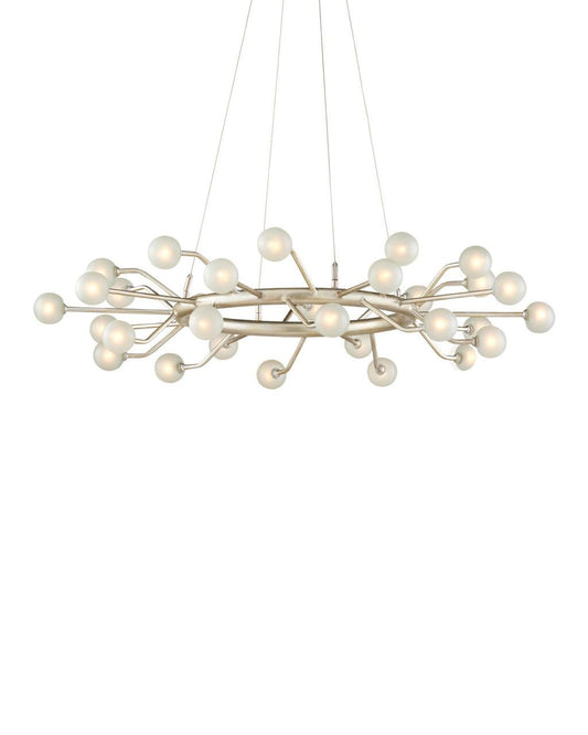 Currey and Company Chaldea Silver Chandelier
