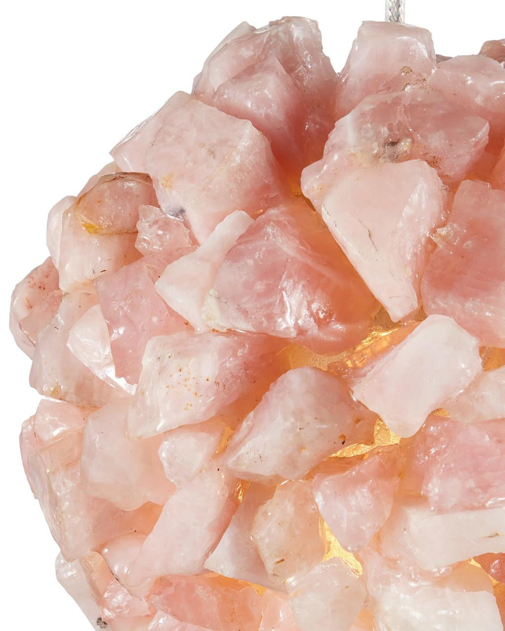 Currey and Company Clio Pink Pendant