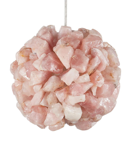 Currey and Company Clio Pink Pendant