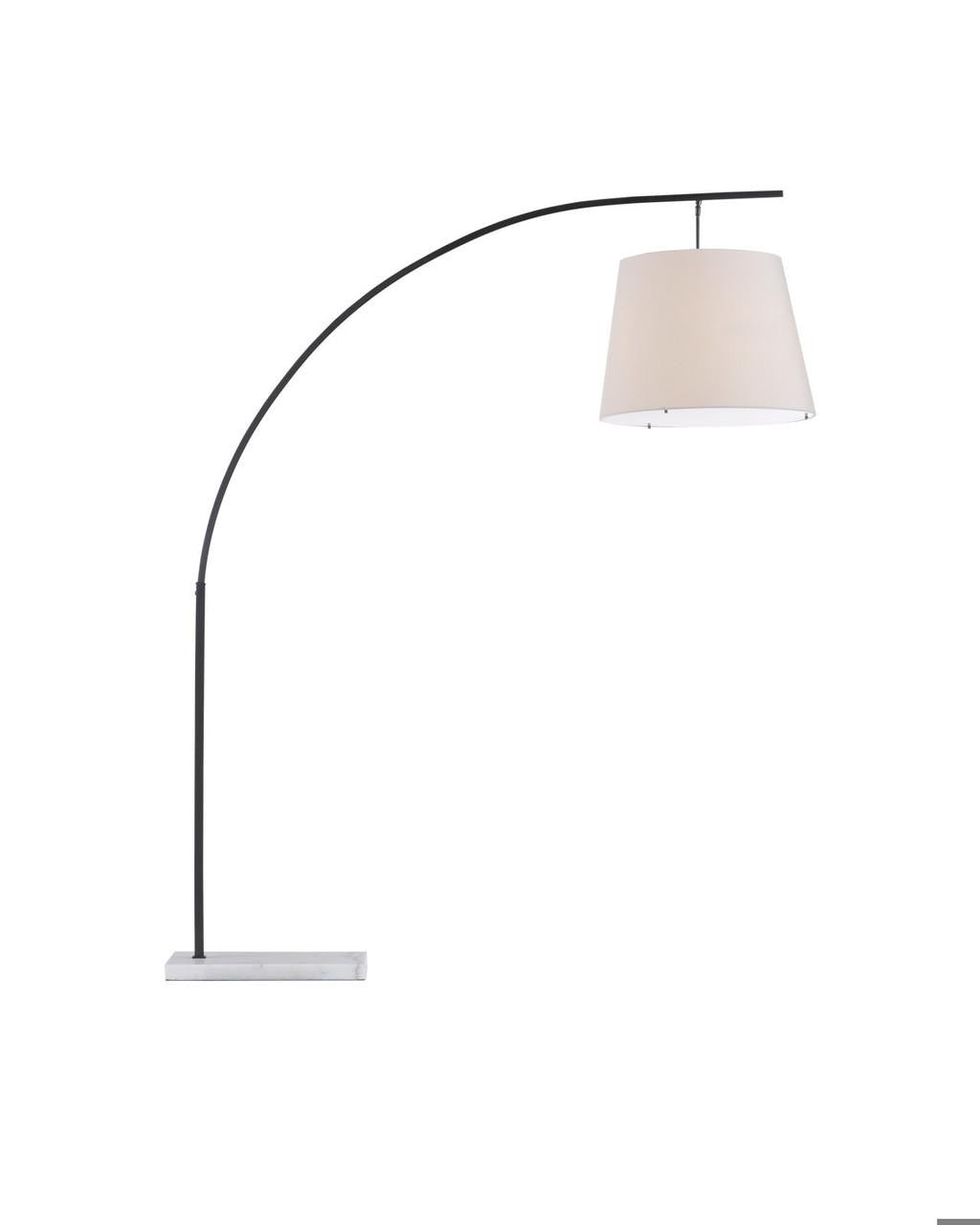 Currey and Company Cloister Large Bronze Floor Lamp Oil Rubbed Bronze, White
