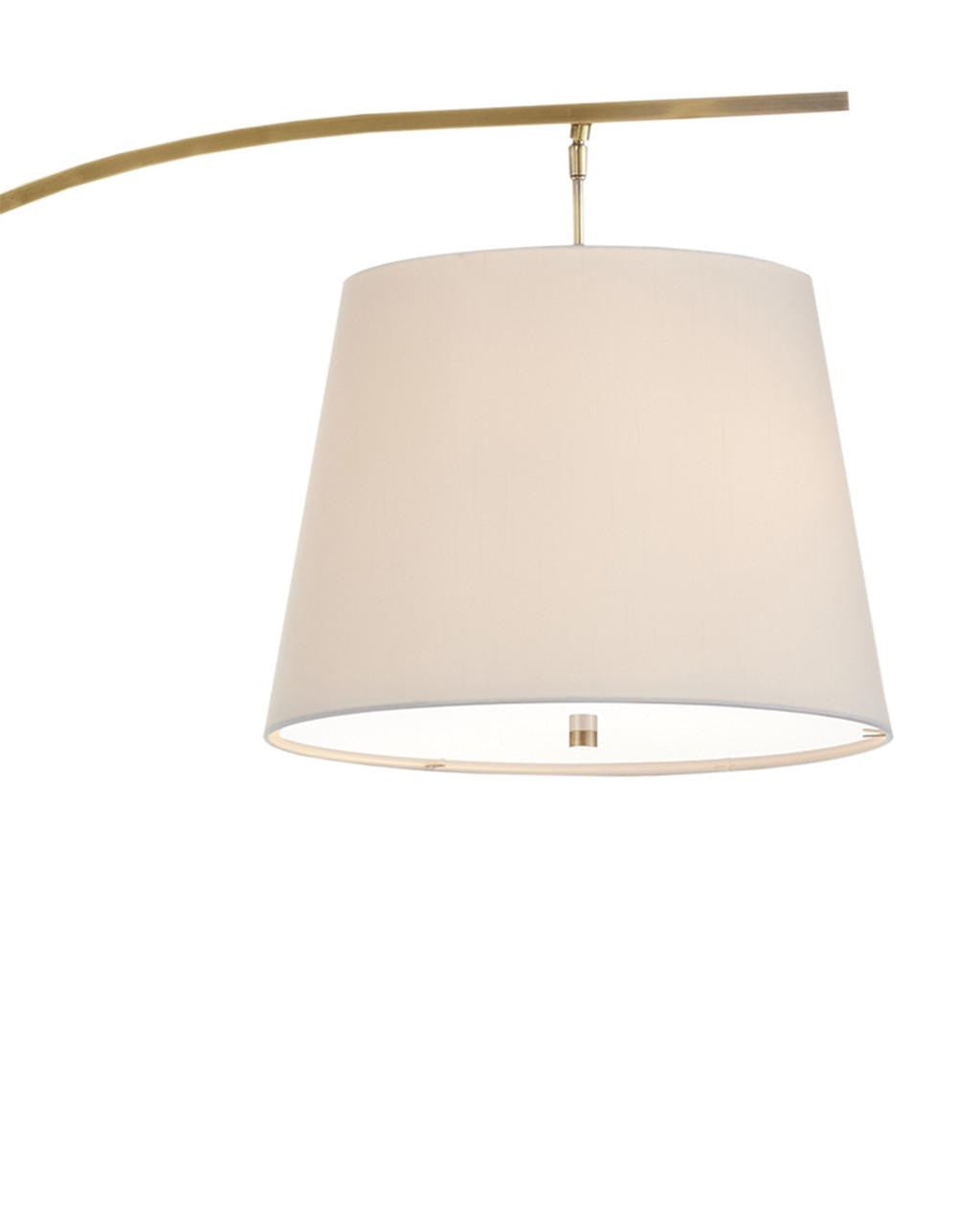 Currey and Company Cloister Medium Brass Floor Lamp