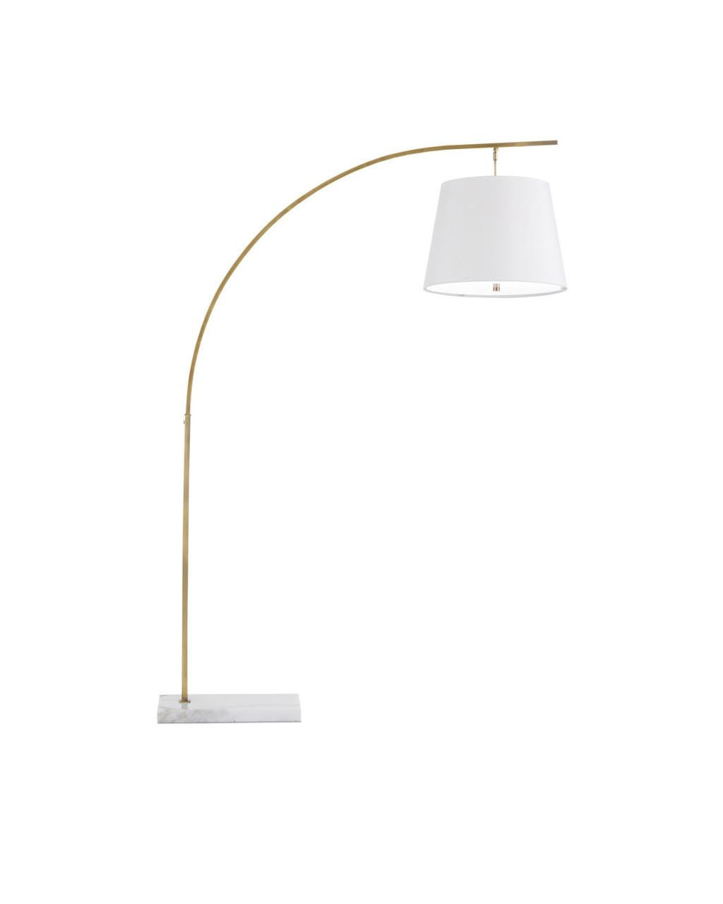 Currey and Company Cloister Medium Brass Floor Lamp